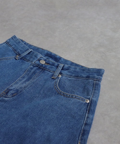 スリットデニムスカート（デニムスカート）｜antiqua（アンティカ）