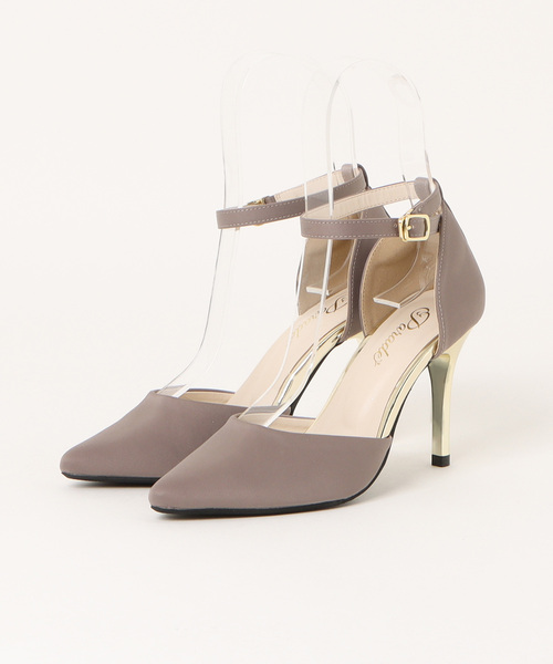 Parade（パレード）の「アーモンドトゥ　セパレートパンプス　511-WK（パンプス・レディース・ブラック/グレイッシュベージュ/ベージュ・S/M/L/LL）」の2枚目の写真