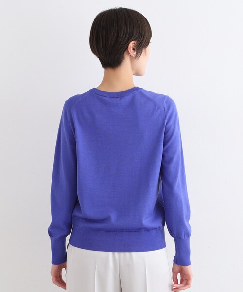 セール】【ウール100%】エクストラファインメリノ クルーネックニット