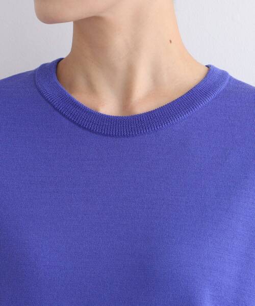 セール】【ウール100%】エクストラファインメリノ クルーネックニット