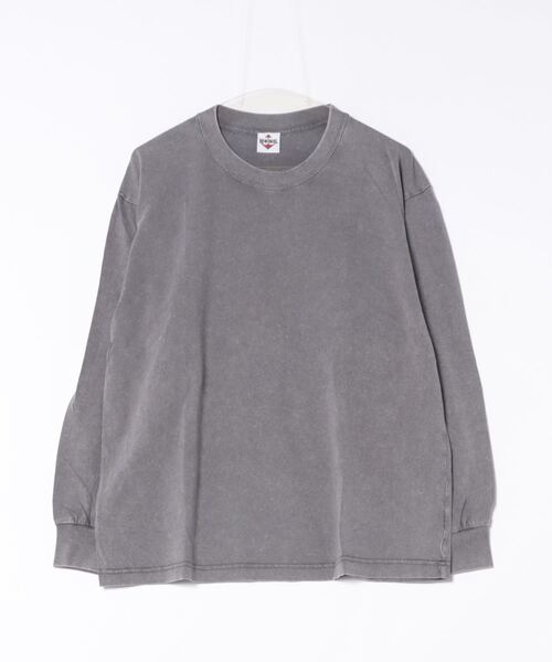 HOOK(フック)の「HOOK -select- ベーシックウォッシュロンTEE(Tシャツ/カットソー・メンズ・オリーブ/ブラウン/グレー/ブラック・XL/L/M)」の12枚目の写真