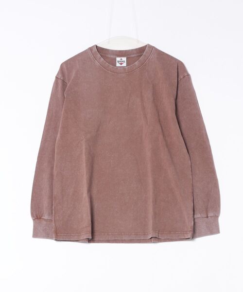 HOOK(フック)の「HOOK -select- ベーシックウォッシュロンTEE(Tシャツ/カットソー・メンズ・オリーブ/ブラウン/グレー/ブラック・XL/L/M)」の10枚目の写真