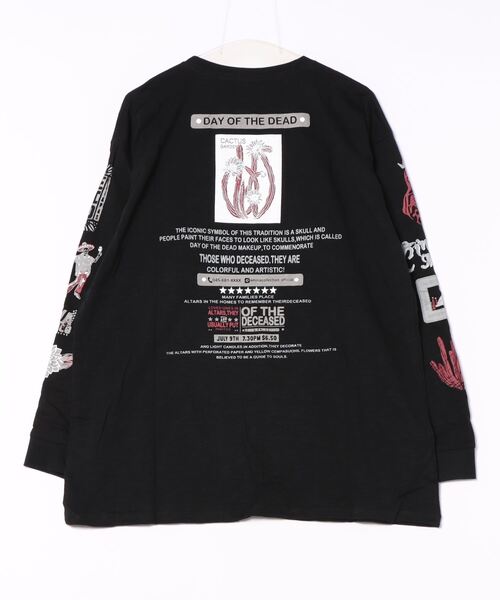 チャイハネ（チャイハネ）の「【チャイハネ】ソルッティMEN'S長袖Tシャツ（Tシャツ/カットソー・メンズ・パープル/ホワイト/ブラック・FREE）」の3枚目の写真