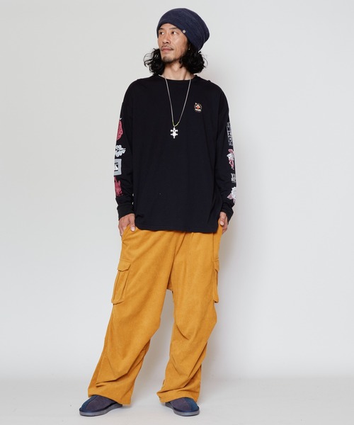 チャイハネ（チャイハネ）の「【チャイハネ】ソルッティMEN'S長袖Tシャツ（Tシャツ/カットソー・メンズ・パープル/ホワイト/ブラック・FREE）」の17枚目の写真