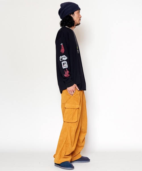 チャイハネ（チャイハネ）の「【チャイハネ】ソルッティMEN'S長袖Tシャツ（Tシャツ/カットソー・メンズ・パープル/ホワイト/ブラック・FREE）」の18枚目の写真