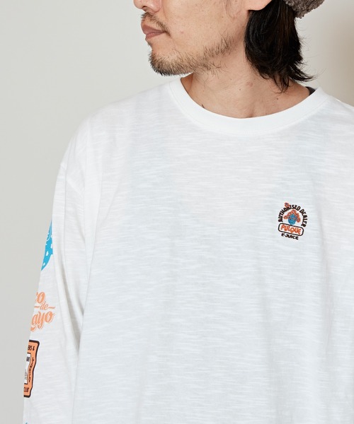 チャイハネ（チャイハネ）の「【チャイハネ】ソルッティMEN'S長袖Tシャツ（Tシャツ/カットソー・メンズ・パープル/ホワイト/ブラック・FREE）」の10枚目の写真