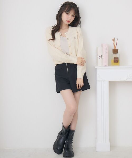 ems excite(エムズエキサイト)の「ケーブルNTカーデ(カーディガン/ボレロ・レディース・ダークブルー/ナチュラル/ダークグレー/レッド・FREE)」の16枚目の写真