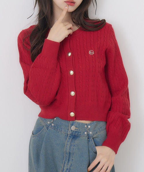 ems excite（エムズエキサイト）の「ケーブルNTカーデ（カーディガン