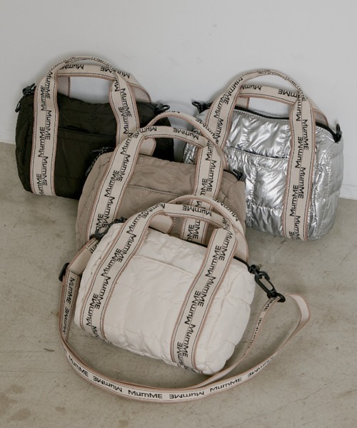 CIAOPANIC TYPY（チャオパニックティピー）の「新色登場！！【MumME】ジャガードテープキルティングミニボストンショルダー（ショルダーバッグ・レディース・ブラック/グレー/オフホワイト/シルバー/ホワイト・ONE SIZE）」の6枚目の写真