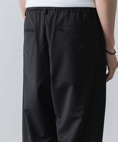 ATTACHMENT（アタッチメント）の「2/80 PE/WO ストレッチトロ 1タックトラウザーズ / 2/80 PE/WO STRETCH TRO 1TUCK TROUSERS（スラックス・メンズ・グレー/ネイビー/ブラック・2/3/1）」の22枚目の写真