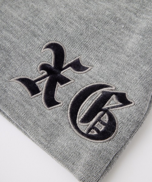 X-girl（エックスガール）の「PATCHED LOGO BEANIE（ニットキャップ/ビーニー・レディース・アッシュ/ブラック/オリーブ・ONE SIZE）」の15枚目の写真