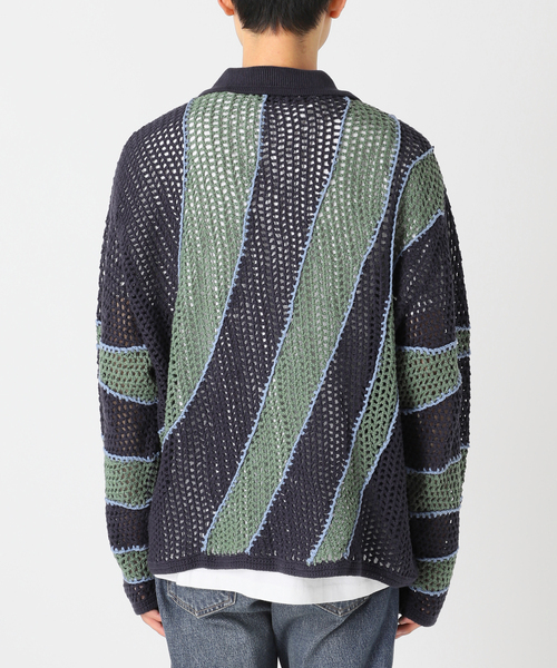 JOURNAL STANDARD relume（ジャーナルスタンダード　レリューム）の「CALIFORNIA クロシェアミ ニットカーディガン（カーディガン/ボレロ・メンズ・ブラック/ネイビー/ブラウン・MEDIUM/LARGE）」の20枚目の写真