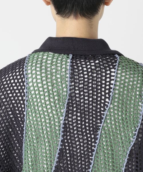 JOURNAL STANDARD relume（ジャーナルスタンダード　レリューム）の「CALIFORNIA クロシェアミ ニットカーディガン（カーディガン/ボレロ・メンズ・ブラック/ネイビー/ブラウン・MEDIUM/LARGE）」の18枚目の写真