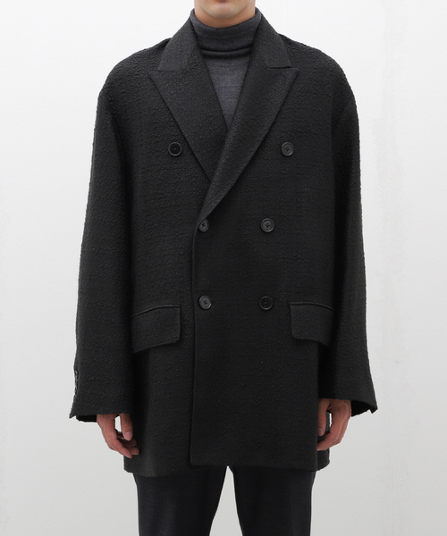 ジャケット・アウター COUTURE D'ADAM Silknep Tweed Cottage CT セール】COUTURE D'ADAM(クチュール ド アダム) BK Tweed