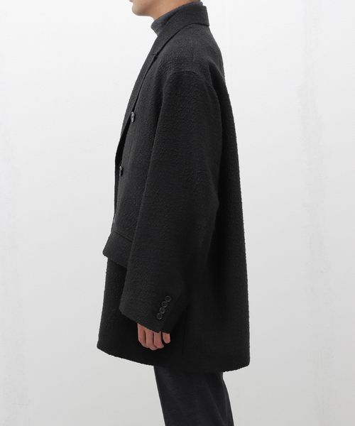 ジャケット・アウター COUTURE D'ADAM Silknep Tweed Cottage CT COUTURE D'ADAM - COUTURE D'ADAM Cottage coat クチュールドア