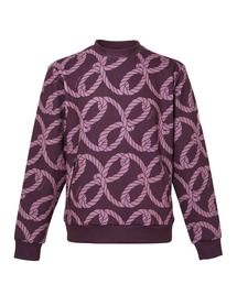 ☆JUN&ROPE' ジュンアンドロペ ニット　ロゴ　総柄　パープル JUN&ROPE'（ジュンアンドロペ）のファッション通販 - ZOZOTOWN（カラー