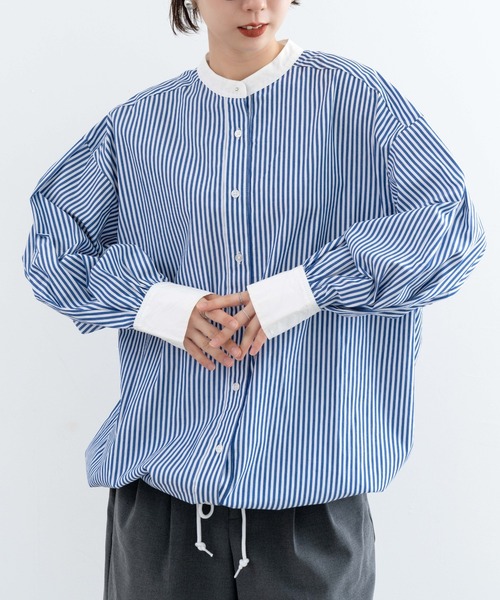 refinedworks（リファインドワークス）の「【refinedworks】 refinedworks人気のサークルブラウス！（シャツ/ブラウス・レディース・ブラック/ブルー/ホワイト・FREE）」の8枚目の写真