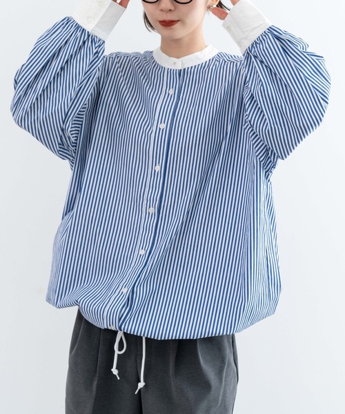 refinedworks（リファインドワークス）の「【refinedworks】 refinedworks人気のサークルブラウス！（シャツ/ブラウス・レディース・ブラック/ブルー/ホワイト・FREE）」の9枚目の写真