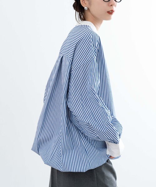 refinedworks（リファインドワークス）の「【refinedworks】 refinedworks人気のサークルブラウス！（シャツ/ブラウス・レディース・ブラック/ブルー/ホワイト・FREE）」の10枚目の写真