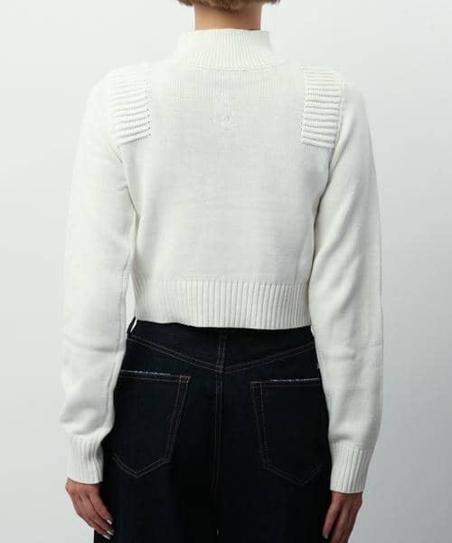 BACK TO THE FIELD（バック トゥー ザ フィールド）の「【MLB】エンボスハイネックニットトップス（ニット/セーター・レディース・レッド/ホワイト/ブラック・FREE）」の21枚目の写真