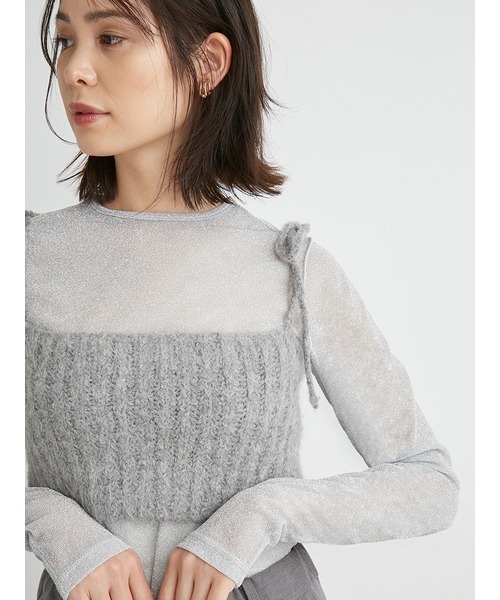 emmi（エミ）の「シャギーニットキャミソール（ニット/セーター）」 - WEAR