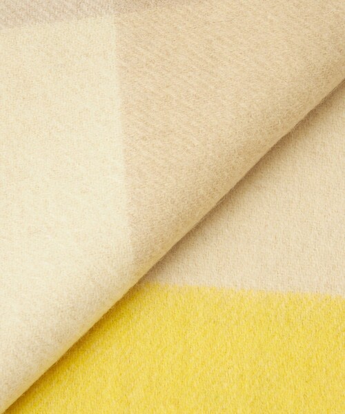 green label relaxing（グリーンレーベルリラクシング）の「ウールチェック ストール / マフラー（マフラー・レディース・ライトグレー/ピンク/ライム/イエロー/パープル・FREE）」の15枚目の写真