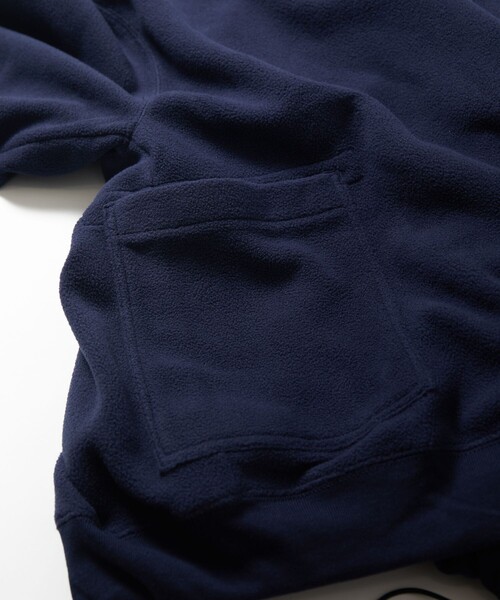 FREAK'S STORE（フリークスストア）の「限定展開 ビッグシルエット サイドポケット フリース プルオーバー パーカー（パーカー・メンズ・チャコールグレー/グレー/グレイッシュベージュ/オリーブ/ブラック/ネイビー・SMALL/MEDIUM/LARGE）」の20枚目の写真