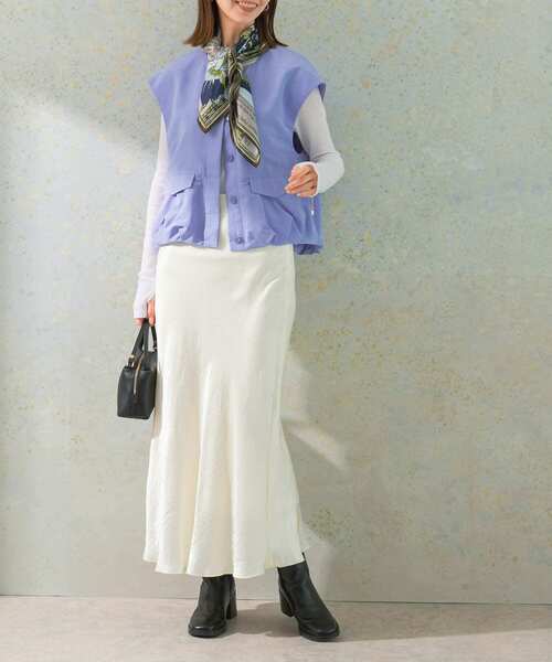 manipuri（マニプリ）の「manipuri　manipuri　65ダリアロンド（バンダナ/スカーフ・レディース・ネイビー・-）」の2枚目の写真