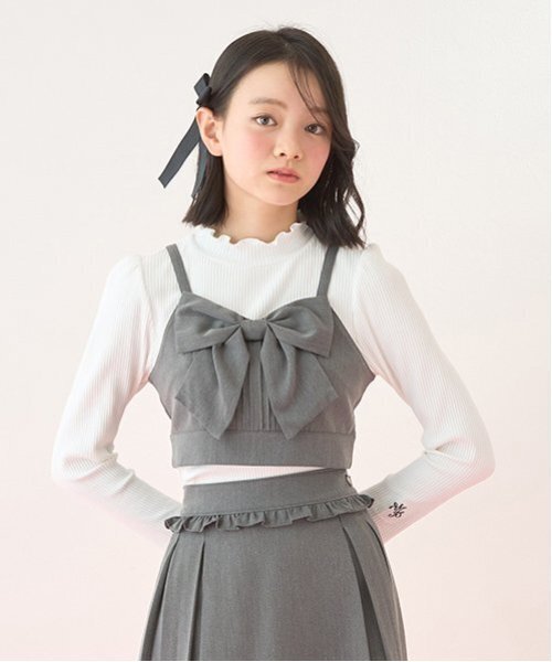 【新品/メゾピアノ】130cmリボンモチーフ　パフスリーブＴシャツ 楽天市場】メゾピアノ(mezzo piano)リボンモチーフ パフスリーブ