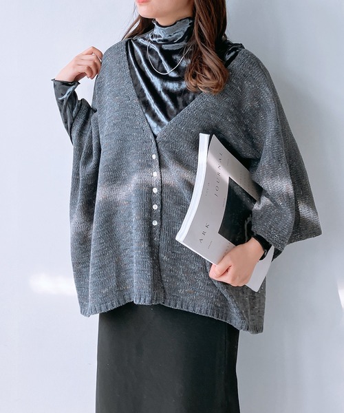 AS KNOW AS plus（アズノゥアズプラス）の「◇ネップモールポンチョ