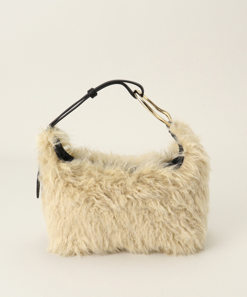 Casselini(キャセリーニ)の「【Casselini/キャセリーニ】Curly Poire bag 242-210515(ハンドバッグ・レディース・ベージュ/グレー・FREE)」の1枚目の写真