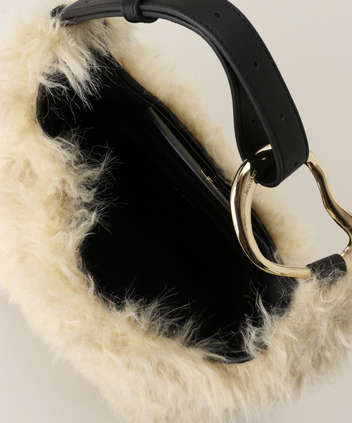 Casselini(キャセリーニ)の「【Casselini/キャセリーニ】Curly Poire bag 242-210515(ハンドバッグ・レディース・ベージュ/グレー・FREE)」の6枚目の写真