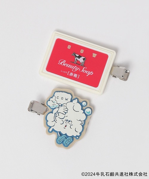 niko and...（ニコアンド）の「【牛乳石鹸】コラボ前髪クリップ2Pセット（バレッタ/ヘアクリップ・レディース・その他・0）」の2枚目の写真