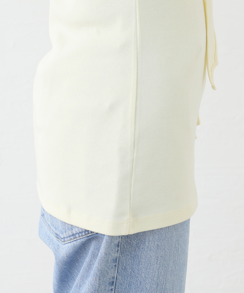 LOW CLASSIC(ロウ クラシック)の「LOW CLASSIC/ロウ クラシック スカーフトップス LW243TS03(Tシャツ/カットソー・レディース・イエロー/ブラック・FREE)」の11枚目の写真