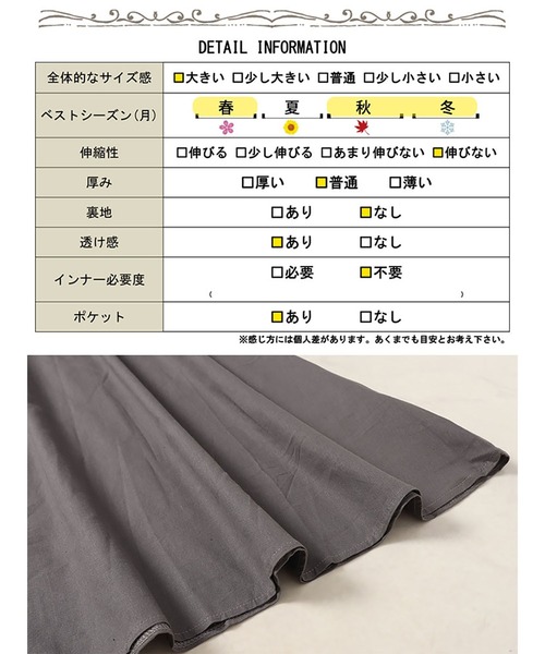 GOLDJAPAN(ゴールドジャパン)の「スキッパー襟コットンワンピース【大きいサイズ対応】(ワンピース・レディース・ブラック/ブラウン/グレー・LL~3L)」の21枚目の写真