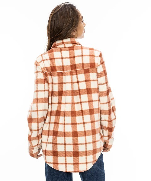 BILLABONG(ビラボン)の「BILLABONG レディース FORGE FLEECE 0 長袖シャツ/ビラボン総柄フリース長袖シャツ(シャツ/ブラウス・レディース・ライトブルー/ブラック/ネイビー/ブルー・MEDIUM)」の18枚目の写真