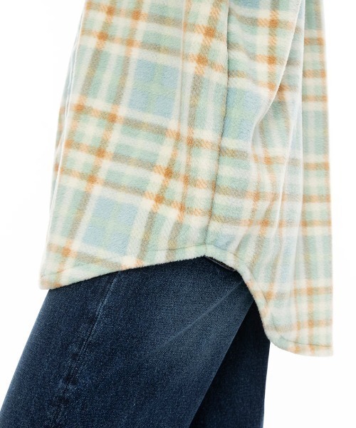 BILLABONG(ビラボン)の「BILLABONG レディース FORGE FLEECE 0 長袖シャツ/ビラボン総柄フリース長袖シャツ(シャツ/ブラウス・レディース・ライトブルー/ブラック/ネイビー/ブルー・MEDIUM)」の10枚目の写真