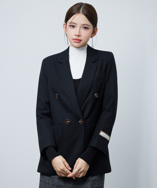 DRESS PLUS（ドレスプラス）の「スーツ レディース ジャケット カジュアルスーツ（テーラードジャケット・レディース・ブラック/ブラウン/アイボリー・M/L/XL/S）」の14枚目の写真