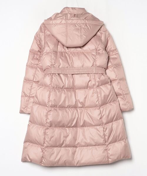 LAISSE PASSE（レッセパッセ）の「ウエストマークロングダウンコート（ダウンジャケット/コート・レディース・ブラック/ピンクベージュ・SMALL/MEDIUM）」の4枚目の写真
