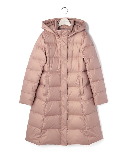 LAISSE PASSE（レッセパッセ）の「ウエストマークロングダウンコート（ダウンジャケット/コート・レディース・ブラック/ピンクベージュ・SMALL/MEDIUM）」の11枚目の写真