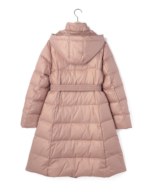 LAISSE PASSE（レッセパッセ）の「ウエストマークロングダウンコート（ダウンジャケット/コート・レディース・ブラック/ピンクベージュ・SMALL/MEDIUM）」の17枚目の写真