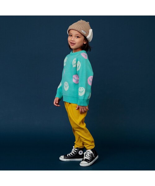 BREEZE（ブリーズ）の「耳付ニット帽（ニットキャップ/ビーニー・キッズ・ブルー/ベージュ/チャコール・50/54/58）」の4枚目の写真