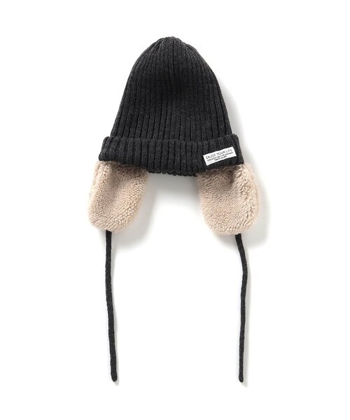 BREEZE（ブリーズ）の「耳付ニット帽（ニットキャップ/ビーニー・キッズ・ブルー/ベージュ/チャコール・50/54/58）」の18枚目の写真