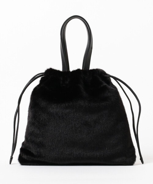 Ray BEAMS（レイビームス）の「【別注】CONTROL FREAK / ★ファー バッグ（トートバッグ・レディース・グレー/ブラック/サックスブルー・ONE SIZE）」の8枚目の写真