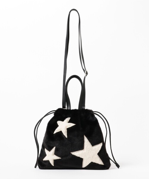 Ray BEAMS（レイビームス）の「【別注】CONTROL FREAK / ★ファー バッグ（トートバッグ・レディース・グレー/ブラック/サックスブルー・ONE SIZE）」の10枚目の写真