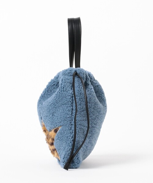 Ray BEAMS（レイビームス）の「【別注】CONTROL FREAK / ★ファー バッグ（トートバッグ・レディース・グレー/ブラック/サックスブルー・ONE SIZE）」の11枚目の写真