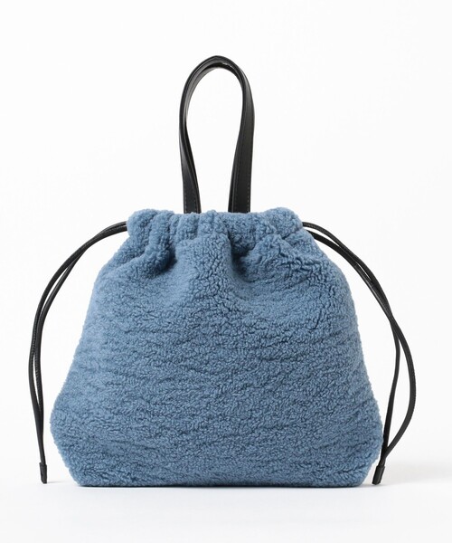 Ray BEAMS（レイビームス）の「【別注】CONTROL FREAK / ★ファー バッグ（トートバッグ・レディース・グレー/ブラック/サックスブルー・ONE SIZE）」の12枚目の写真