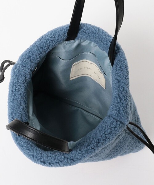Ray BEAMS（レイビームス）の「【別注】CONTROL FREAK / ★ファー バッグ（トートバッグ・レディース・グレー/ブラック/サックスブルー・ONE SIZE）」の15枚目の写真
