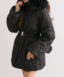 OLIVE des OLIVE | 【完売カラー再販開始！】ベルト付きキルトコート(その他アウター)