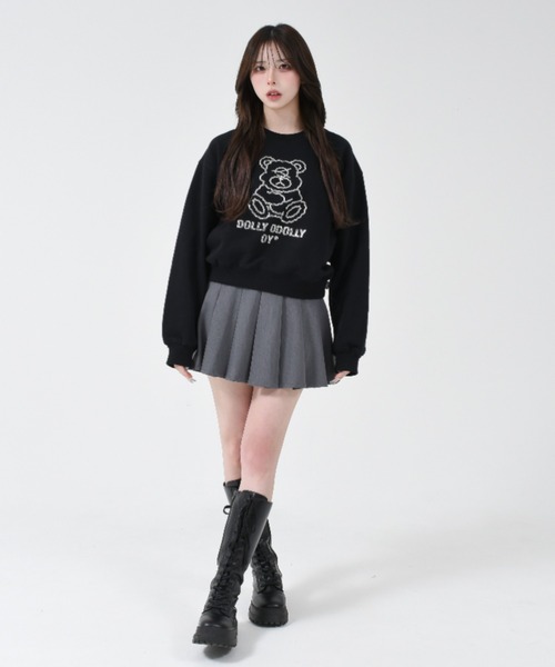 トレーナー スウェット 「OY/オーワイ」 STONE DOLLY CROPPED CREWNECK/ストーンオードリークロップドクルーネック レディ OY/オーワイ』 STONE DOLLY CROPPED CREWNECK/ストーン